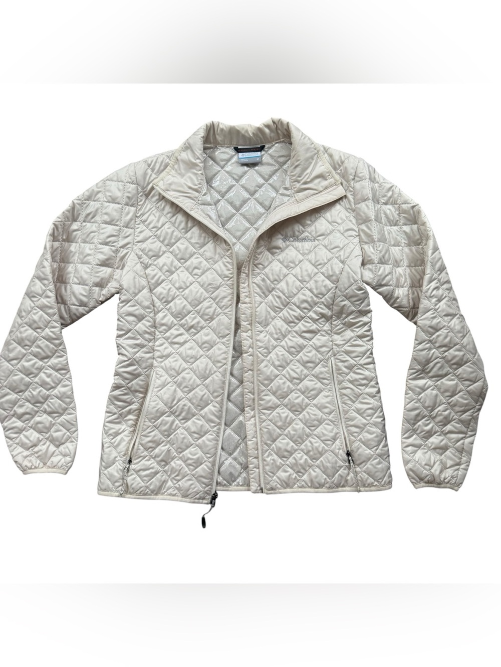 Columbia Omni-Hear Women's Quilted Lightweight Jacket Off-White - Picture 3 of 7